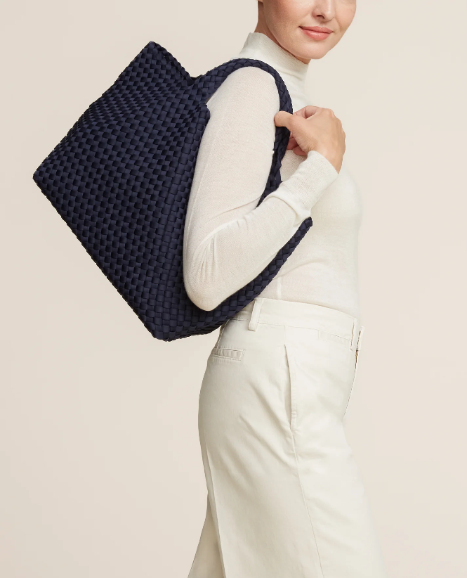 Naghedi St Barths medium tote Ink blue