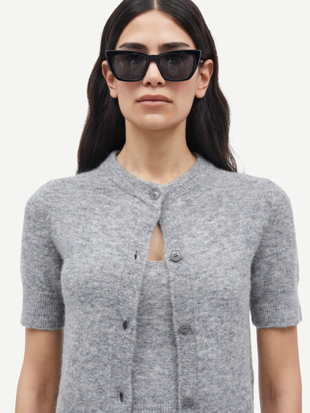 Samsoe Samsoe Sanoura ss cardigan Grey melange