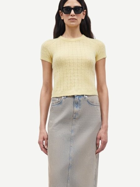 Samsoe Samsoe Sabarbara T-shirt Dusty yellow