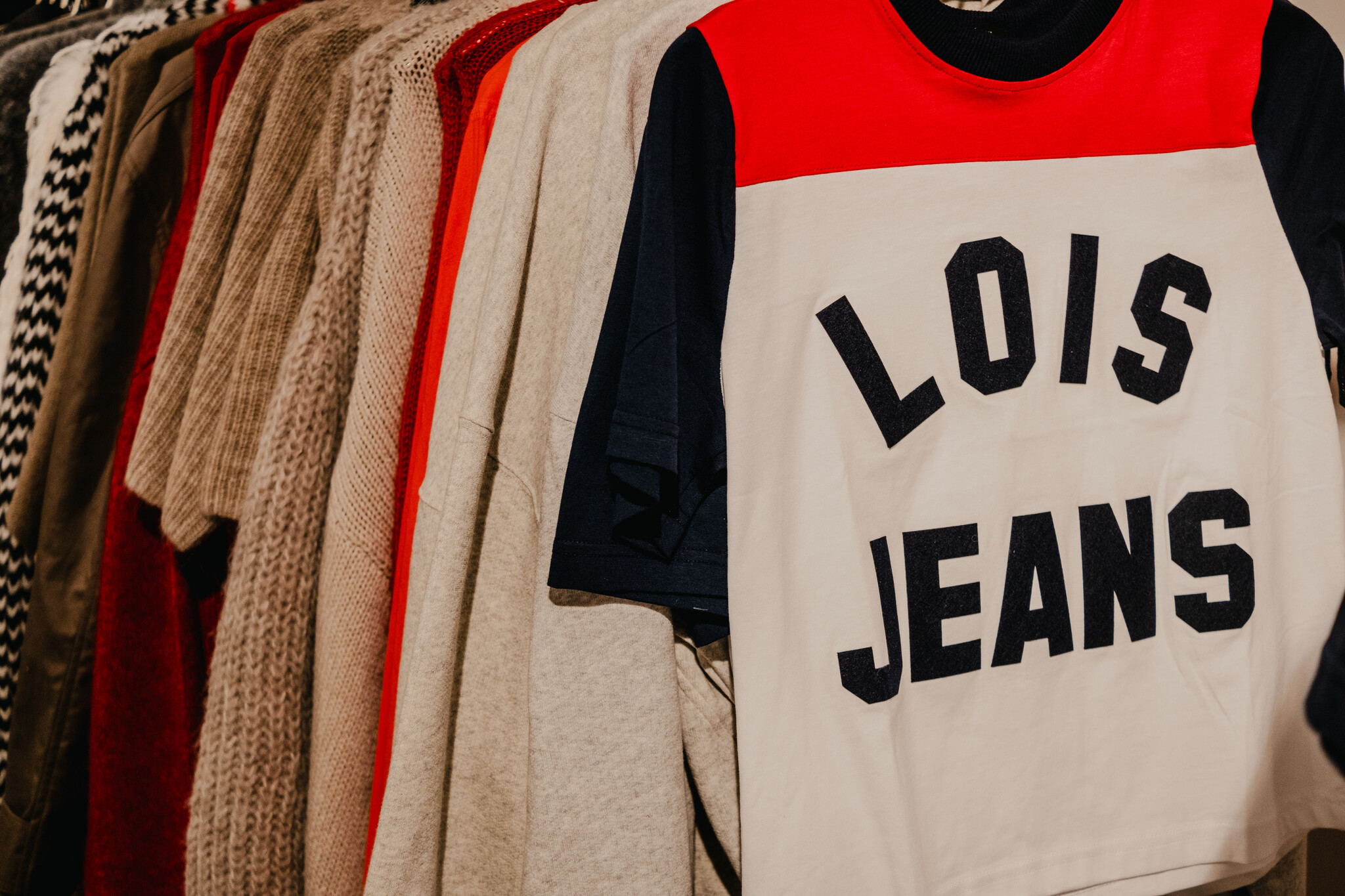 Lois Columbia t-shirt uni tricolor White