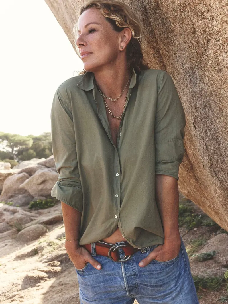 Xirena Beau shirt Dark seagrass