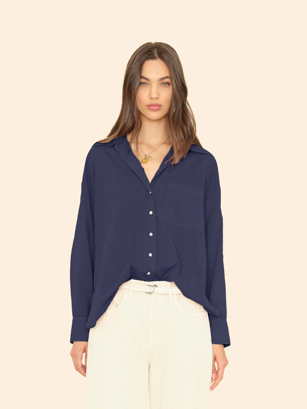 Xirena Sydney shirt Navy