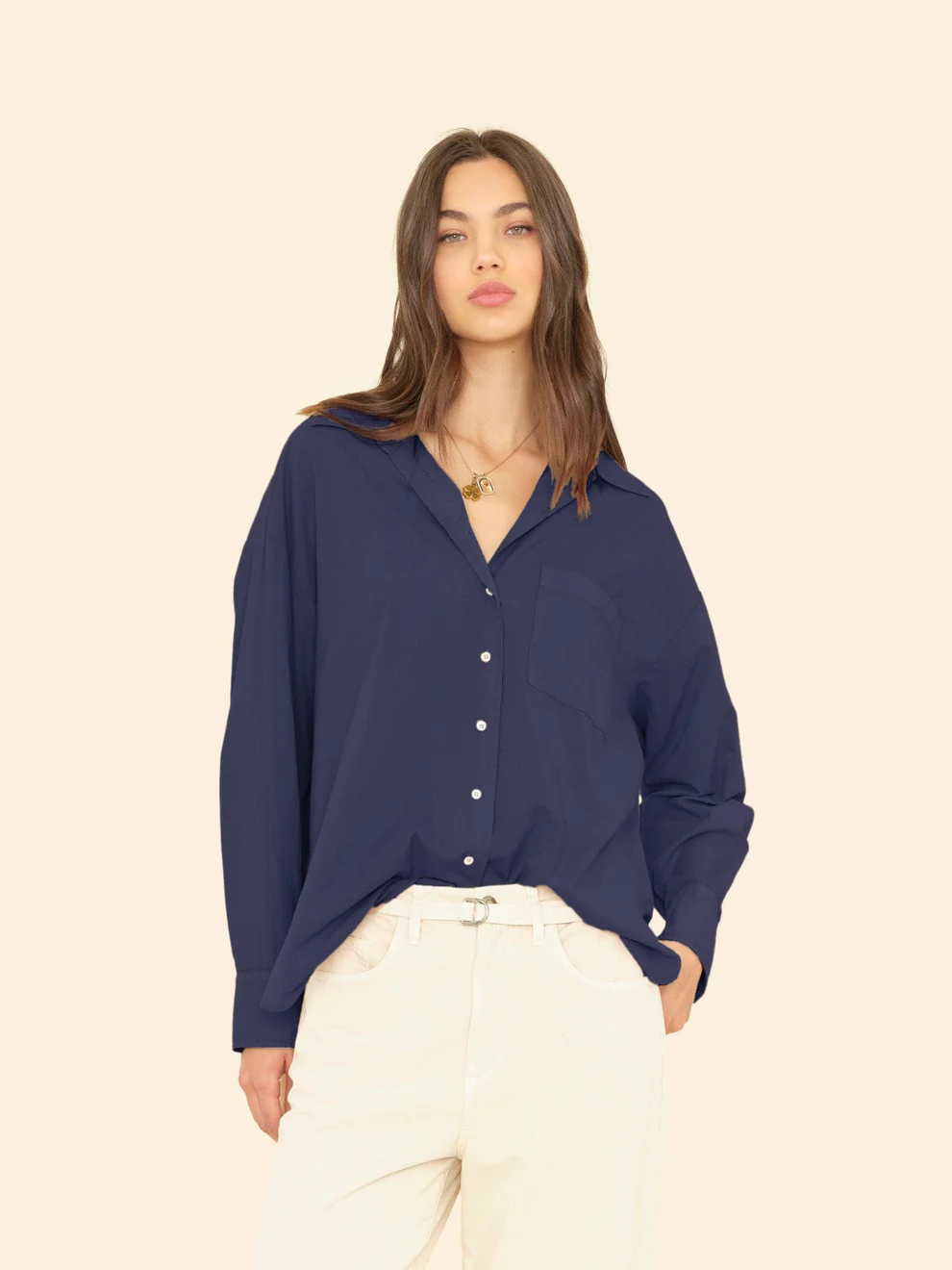 Xirena Sydney shirt Navy