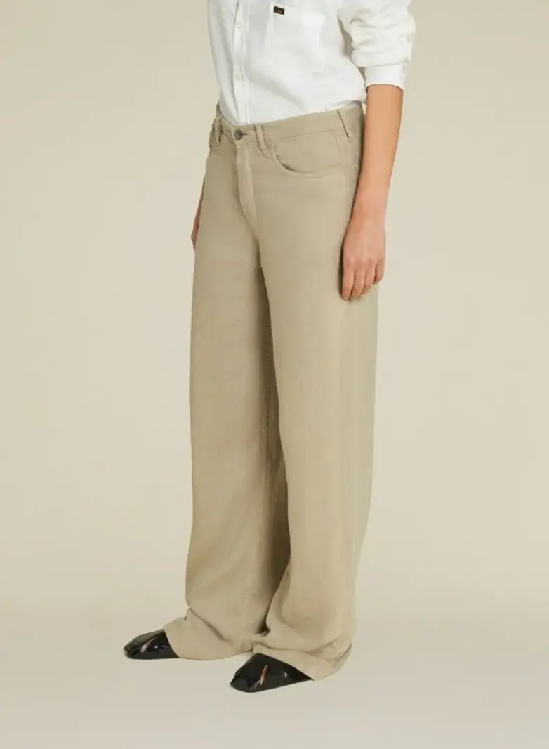 Lois Skater loose linen pants Light nomad
