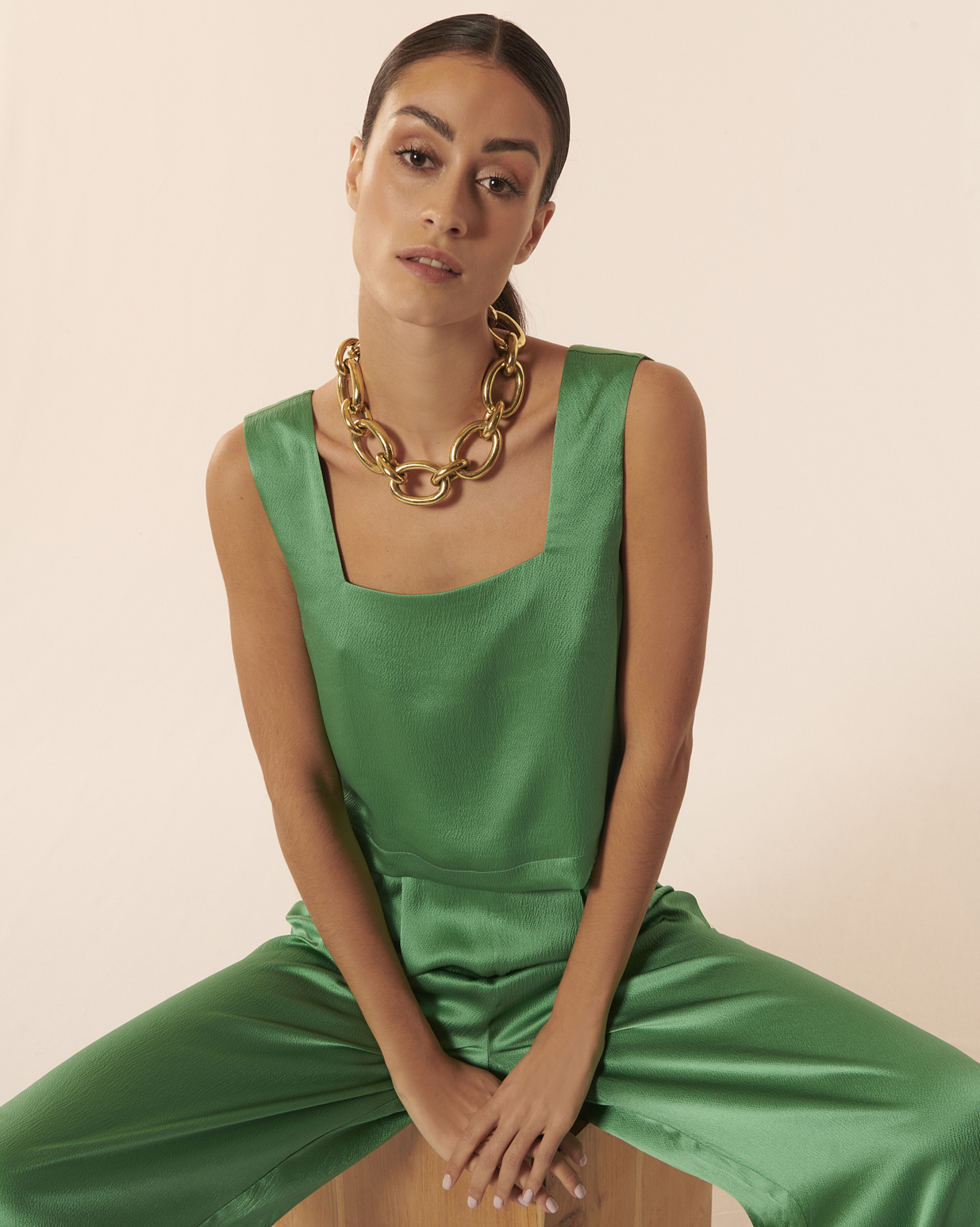 KARMA KOMA Texas silk top Jade