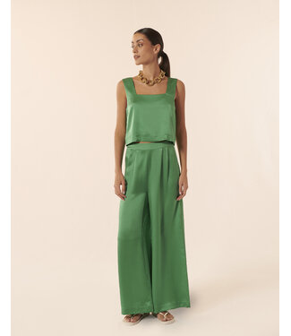 KARMA KOMA Swan  silk long pant Jade