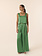 KARMA KOMA Swan  silk long pant Jade