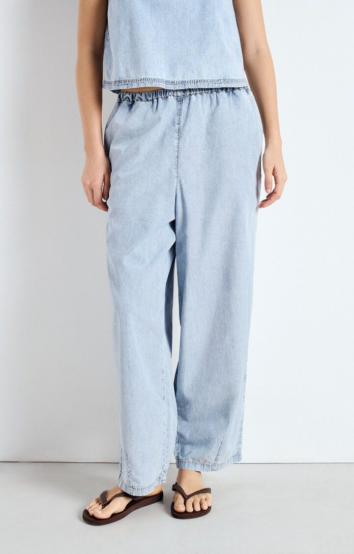 American Vintage PAY10BE pants Blue snow
