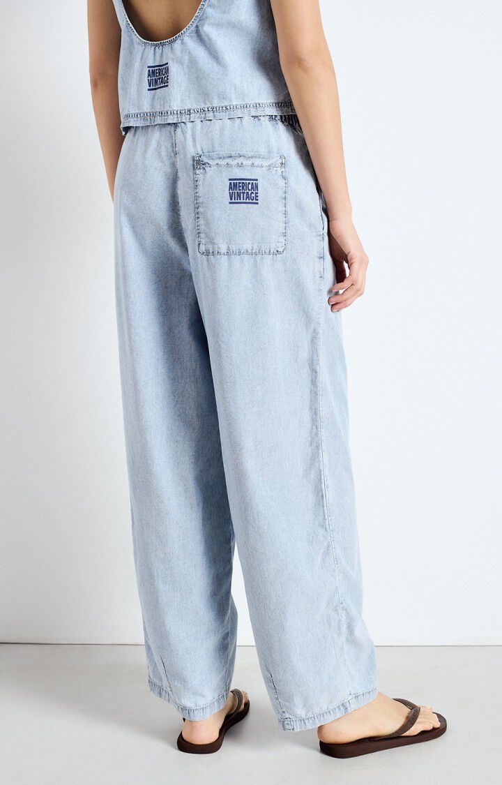 American Vintage PAY10BE pants Blue snow
