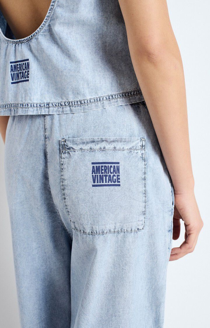 American Vintage PAY10BE pants Blue snow