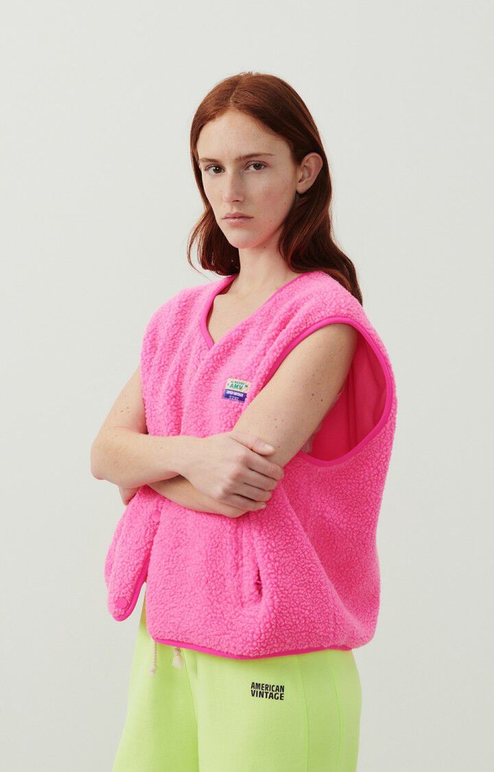 American Vintage HOK16BE Vest Pink acid chine