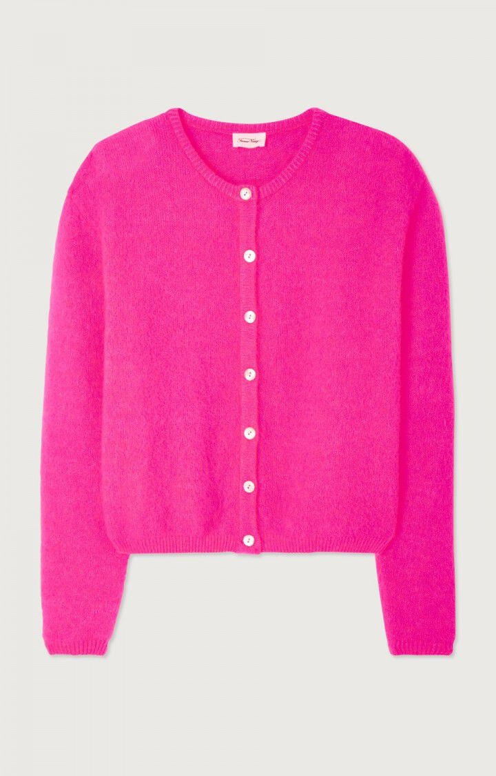 American Vintage VITO19EE vest Rose fluo chine