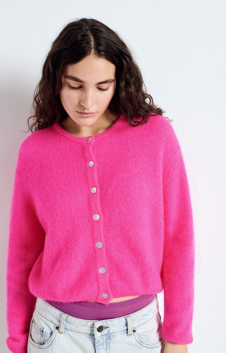 American Vintage VITO19EE vest Rose fluo chine