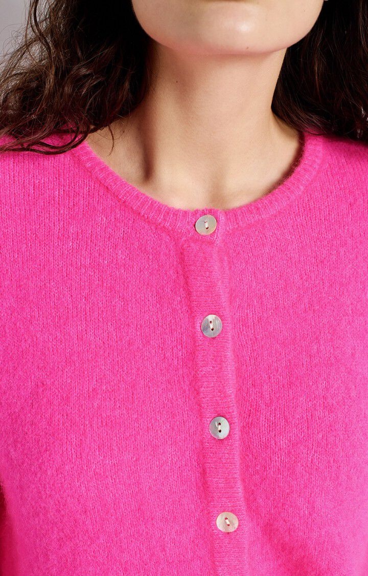 American Vintage VITO19EE vest Rose fluo chine