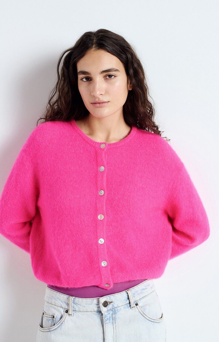 American Vintage VITO19EE vest Rose fluo chine