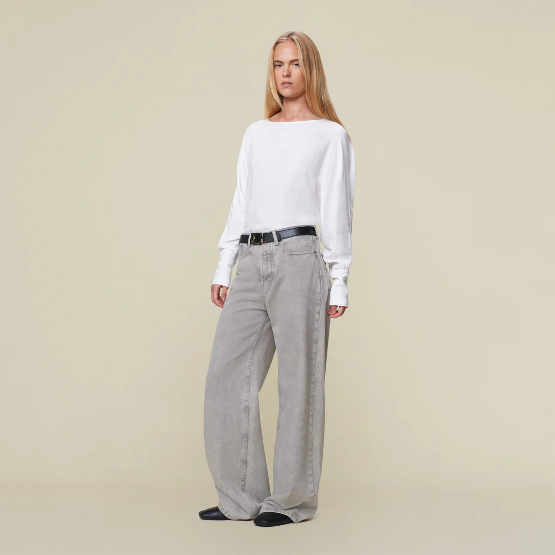 Lois Skater loose jeans Grey snow