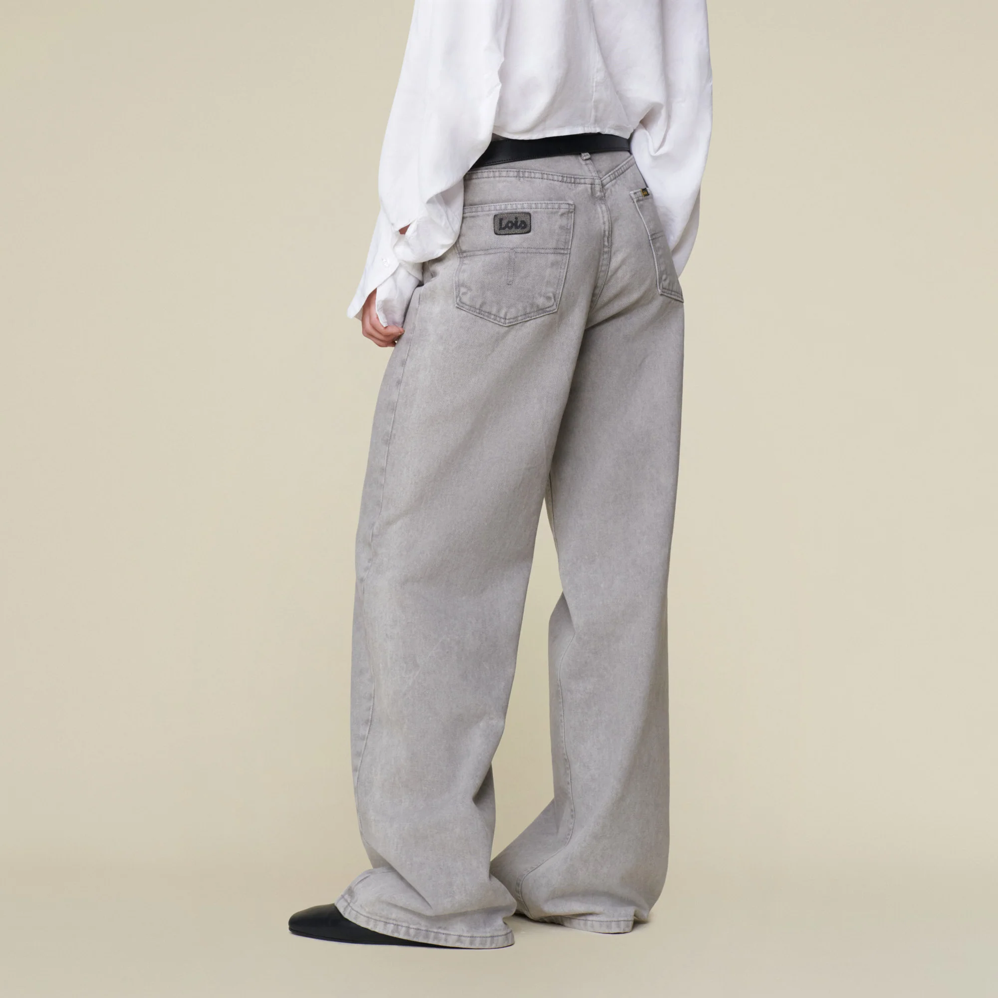 Lois Skater loose jeans Grey snow