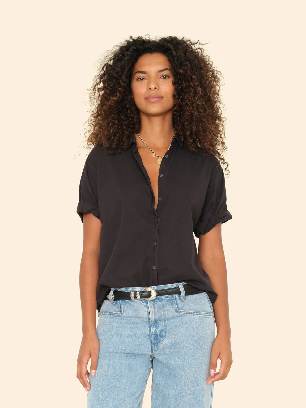 Xirena Channing shirt Black
