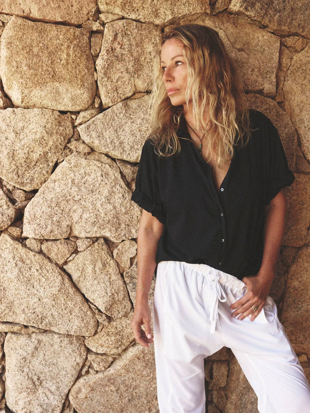 Xirena Channing shirt Black