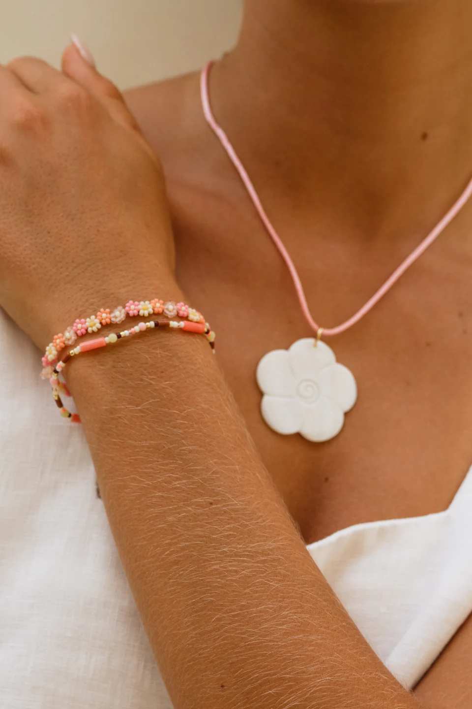 Anni Lu Candyfloss armband Teaberry