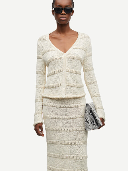 Samsoe Samsoe Sanettie cardigan Egret