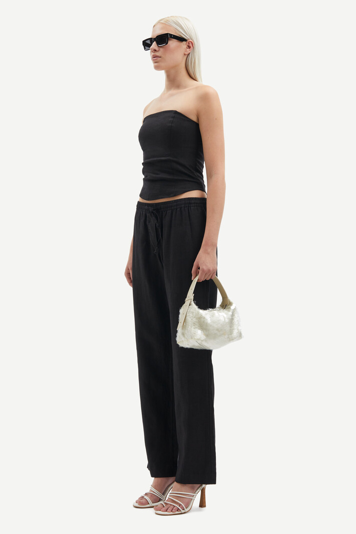Samsoe Samsoe Hoys string trousers Black