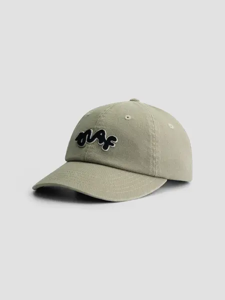 OLAF Signature washed cap Light sage