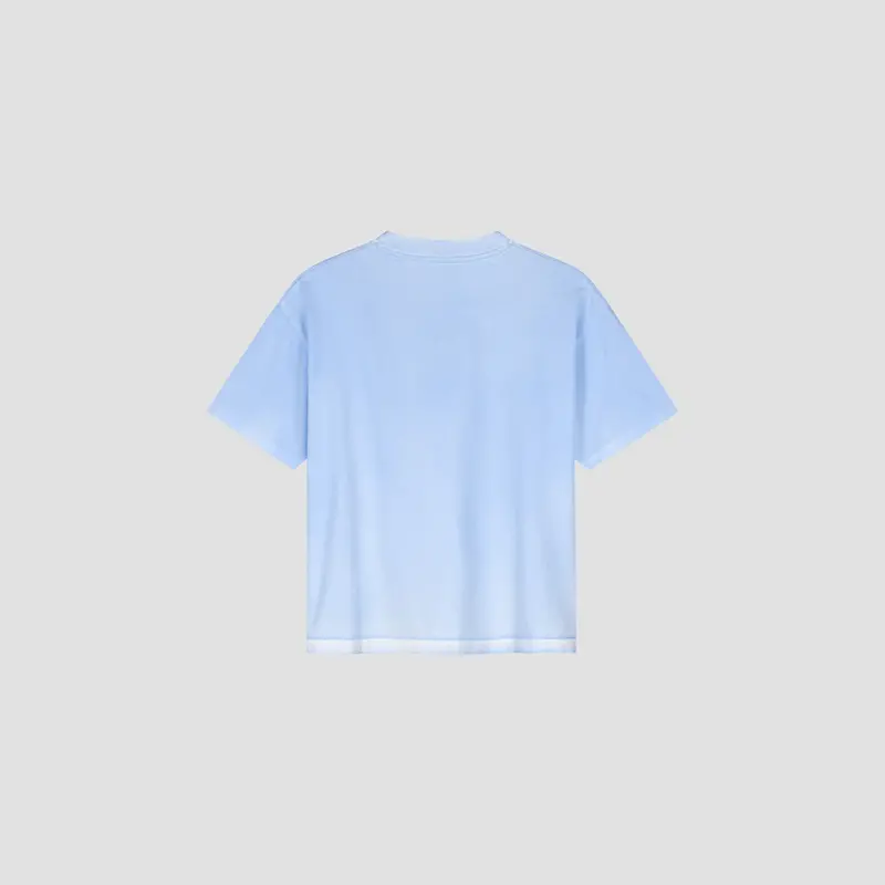 OLAF Sprayed boxy tee Surf blue