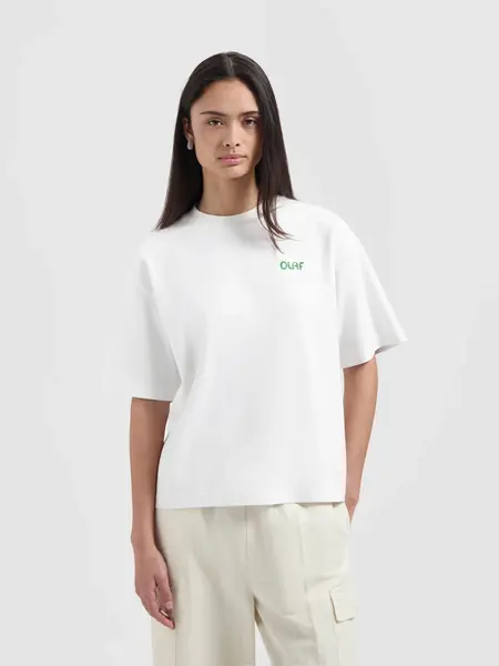 OLAF Interlock boxy tee Optical white
