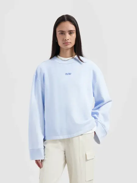 OLAF Sprayed crewneck Surf blue