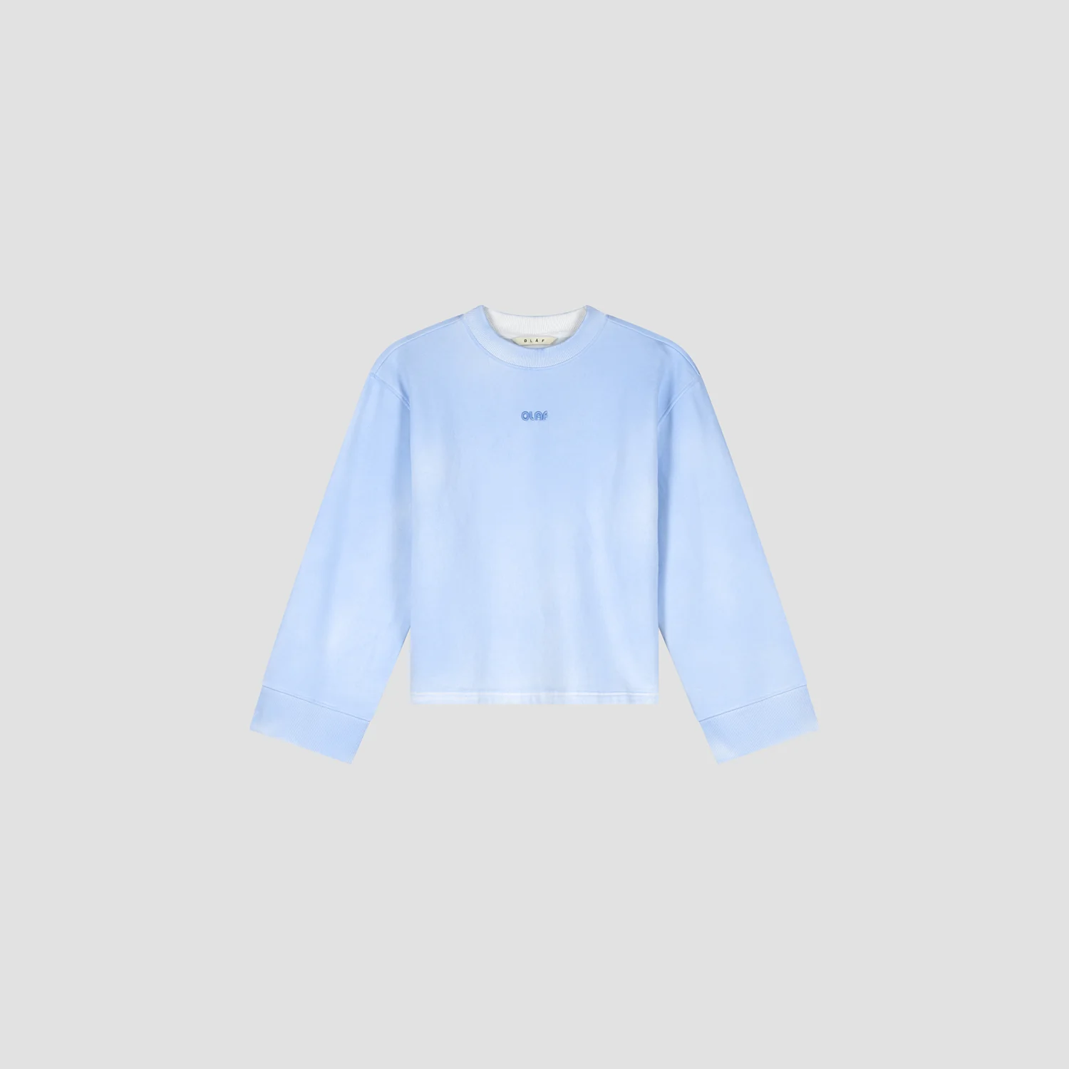 OLAF Sprayed crewneck Surf blue