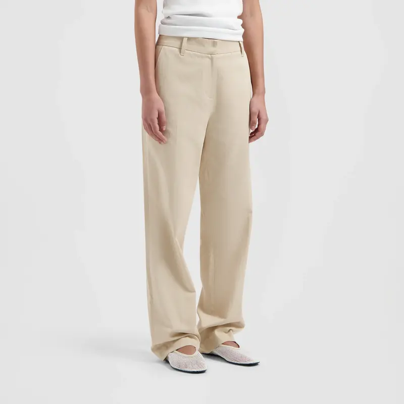 OLAF Tailored straight pants Sand