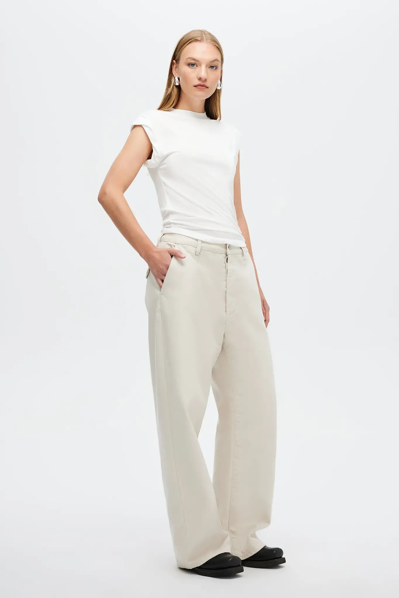 Neuw Yoko baggy pant Bone
