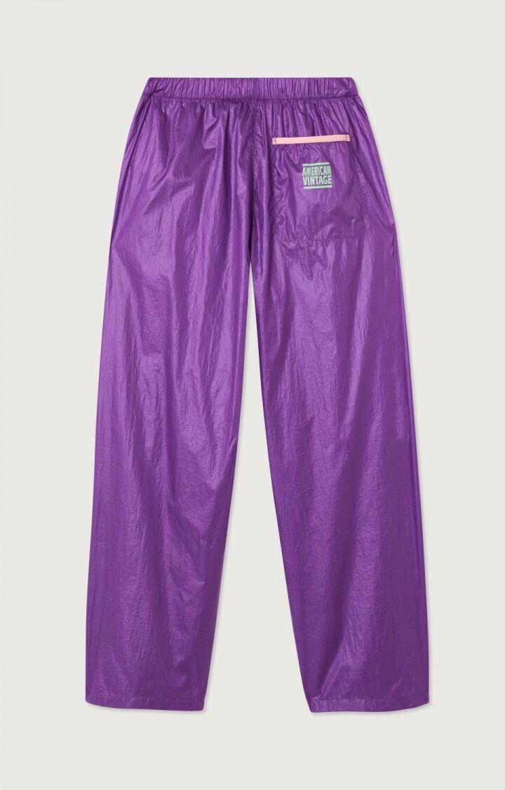 American Vintage WAV10AE Glanzende jogging broek Amethyste