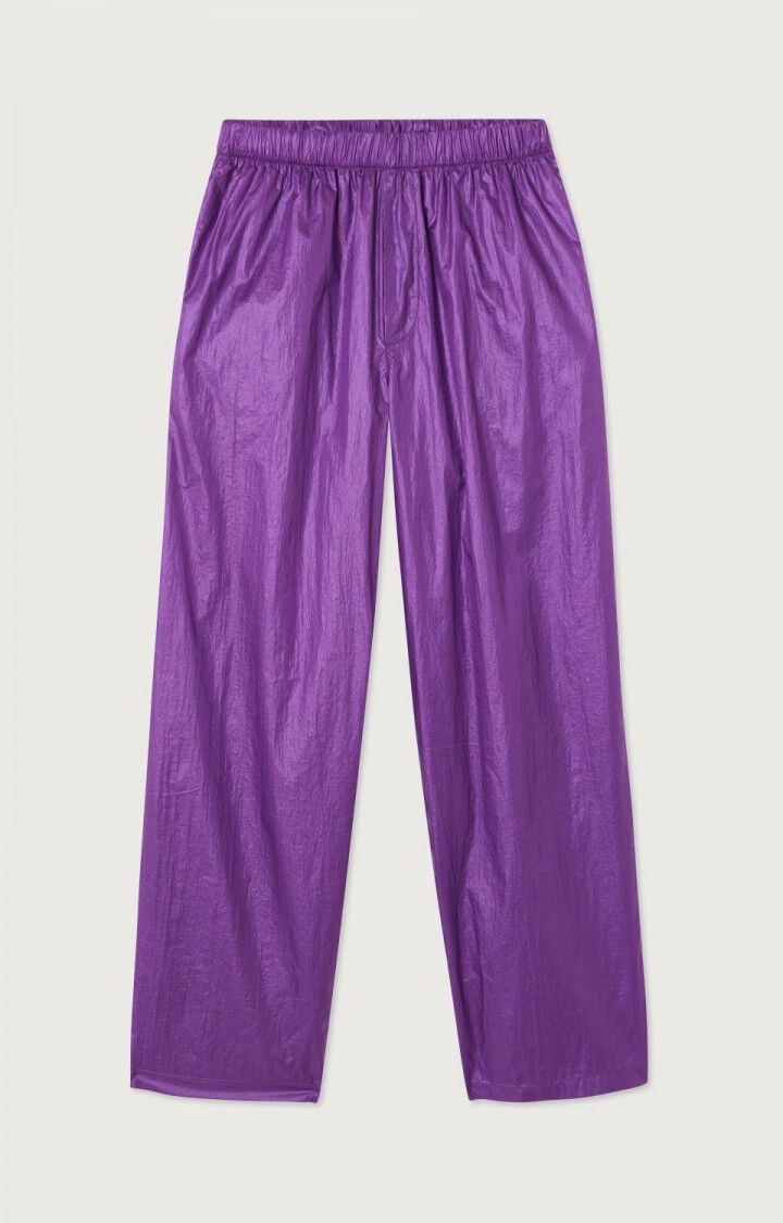 American Vintage WAV10AE Glanzende jogging broek Amethyste