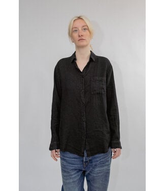 BLUE MORÉ Desert linen shirt Black