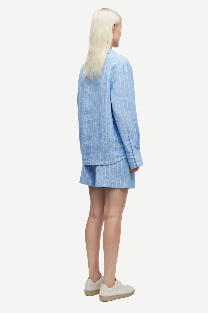 Samsoe Samsoe Sanot shirt Blue jasper stripe