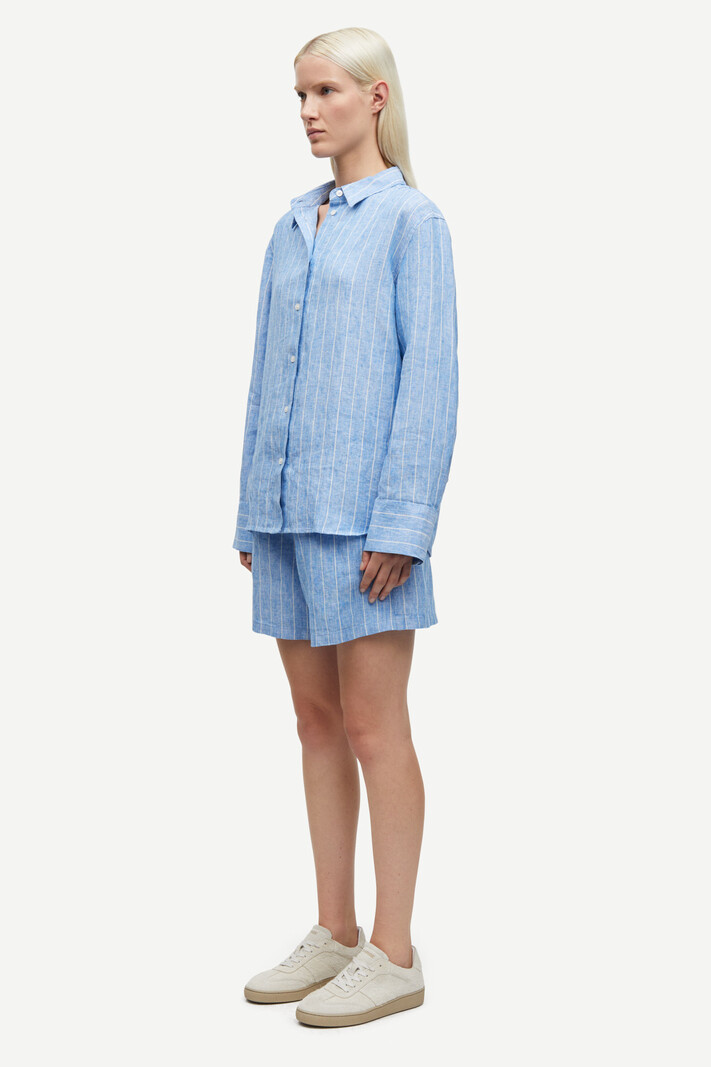 Samsoe Samsoe Sanot shirt Blue jasper stripe