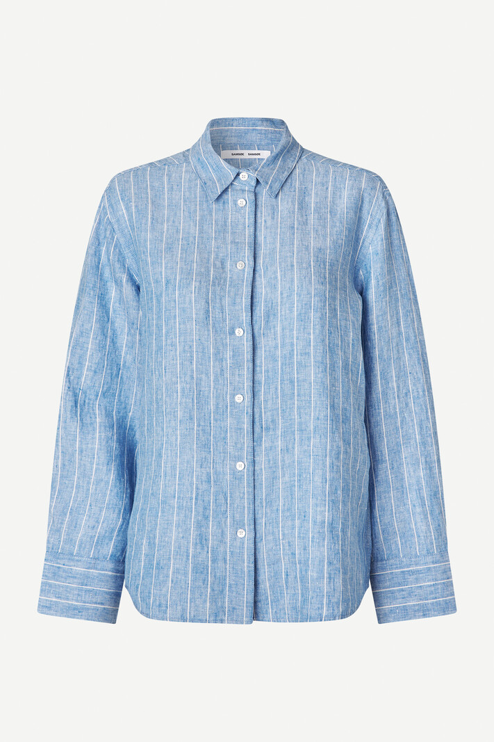 Samsoe Samsoe Sanot shirt Blue jasper stripe