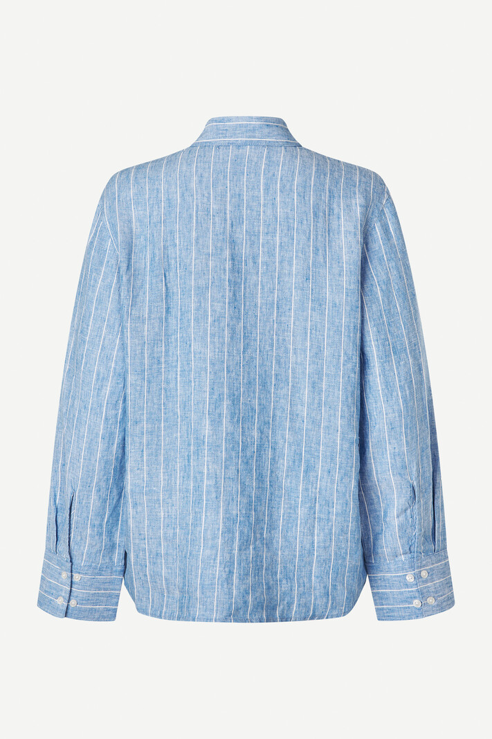 Samsoe Samsoe Sanot shirt Blue jasper stripe