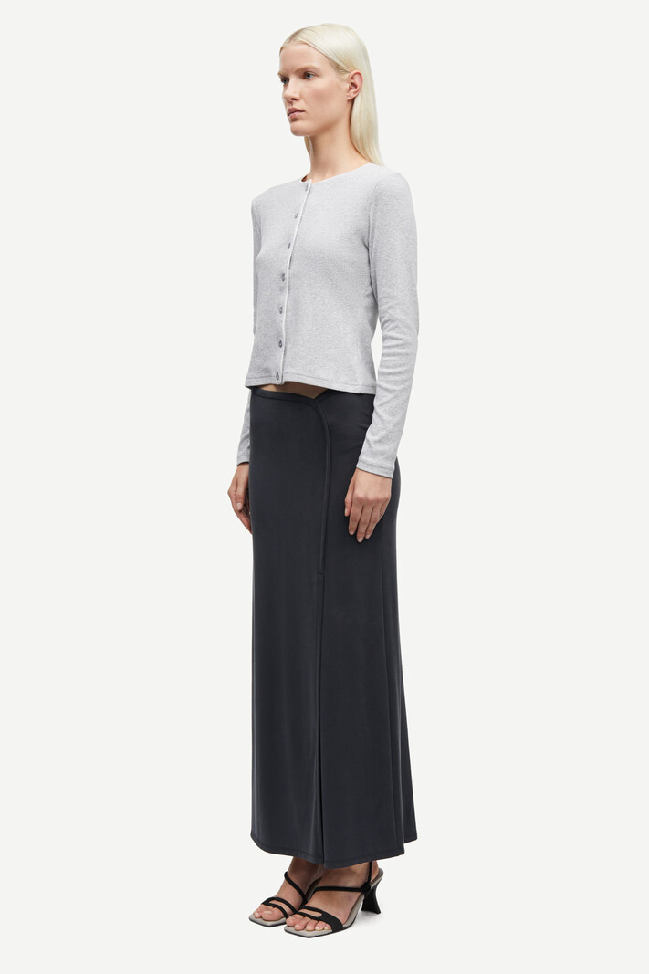 Samsoe Samsoe Sajune cardigan Light grey melange