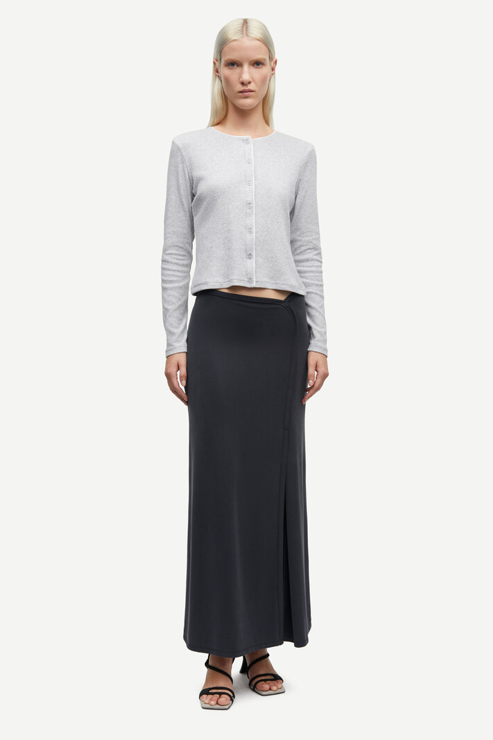 Samsoe Samsoe Sajune cardigan Light grey melange