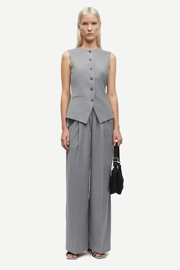Samsoe Samsoe Saruma vest Grey melange
