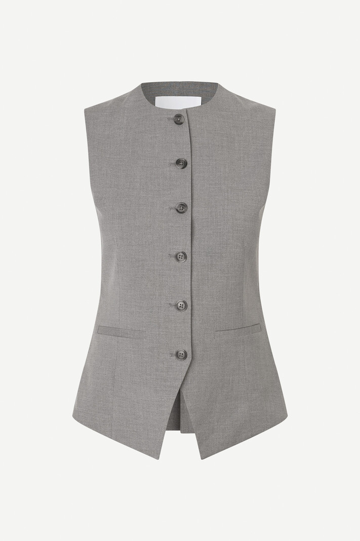 Samsoe Samsoe Saruma vest Grey melange