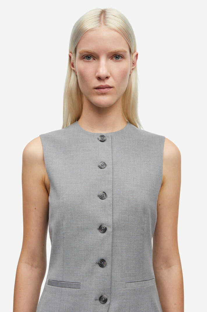 Samsoe Samsoe Saruma vest Grey melange