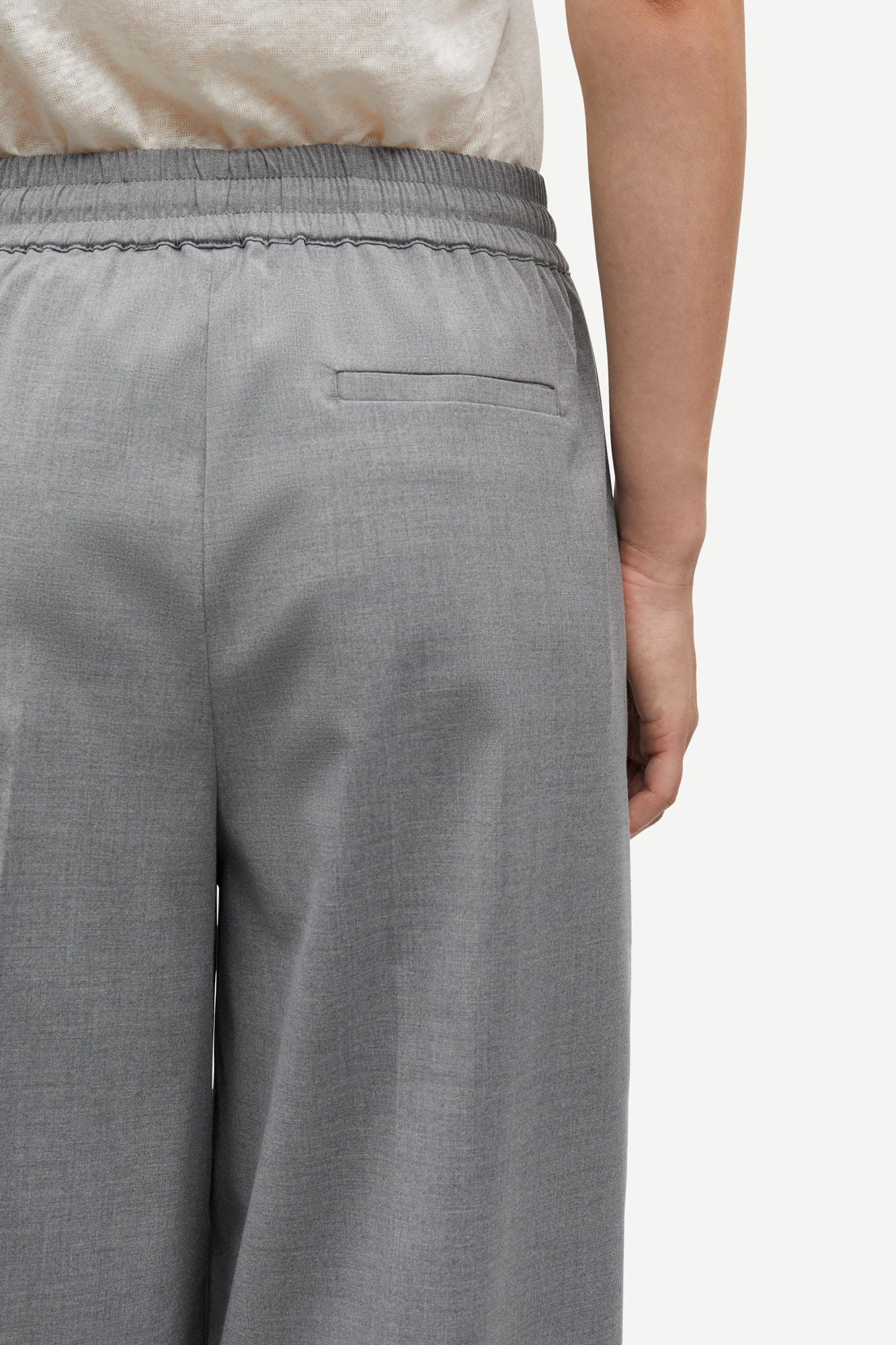 Samsoe Samsoe Sarila trousers Grey melange