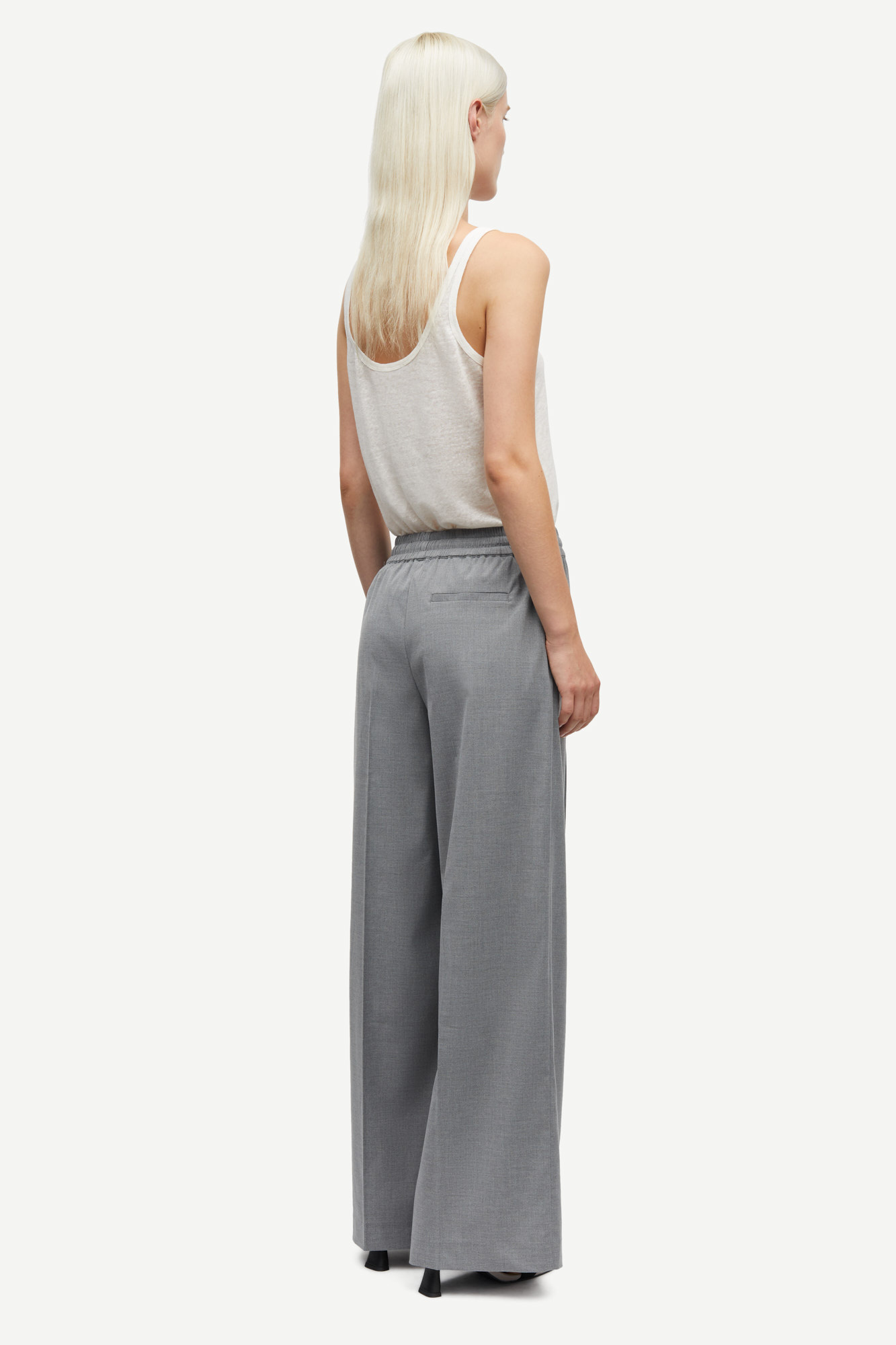 Samsoe Samsoe Sarila trousers Grey melange