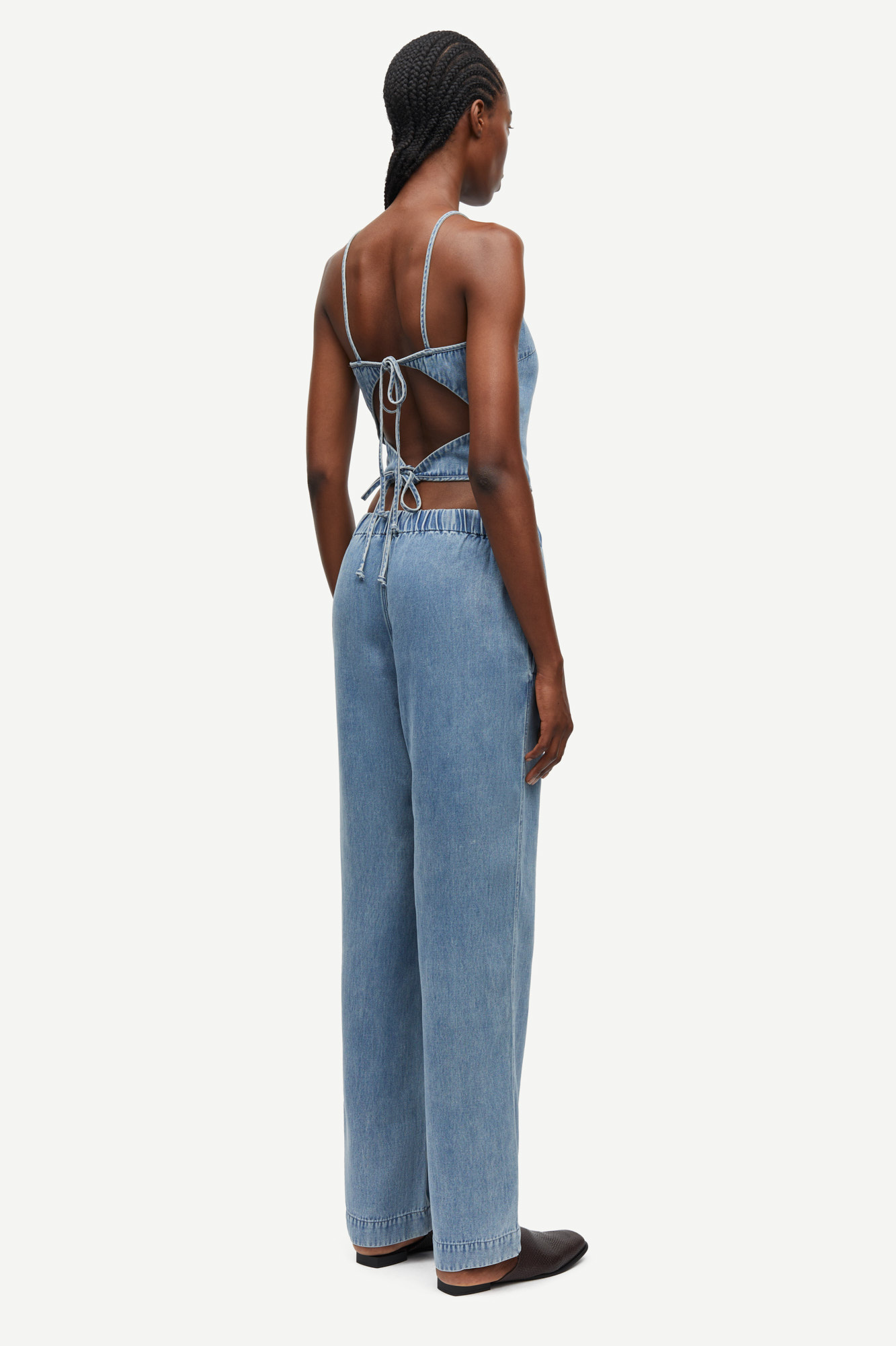 Samsoe Samsoe Sahoysa trousers Denim blue