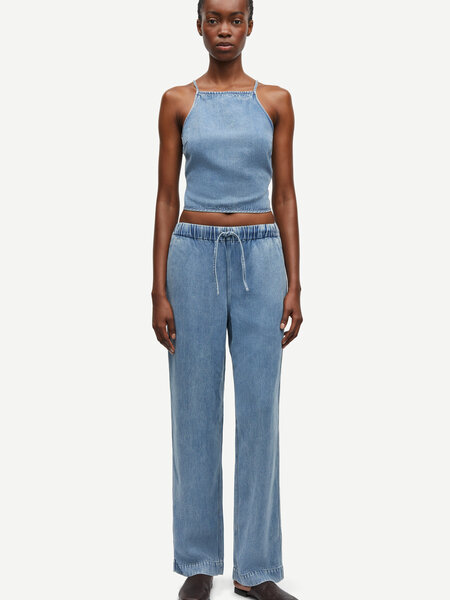Samsoe Samsoe Sahoysa trousers Denim blue