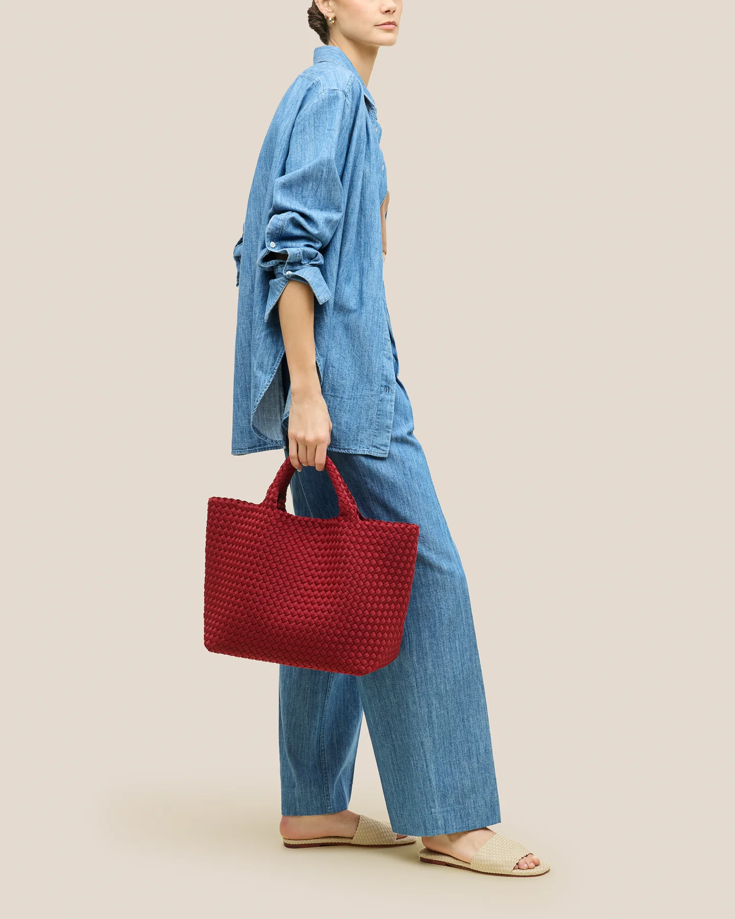 Naghedi St Barths medium tote Rosso